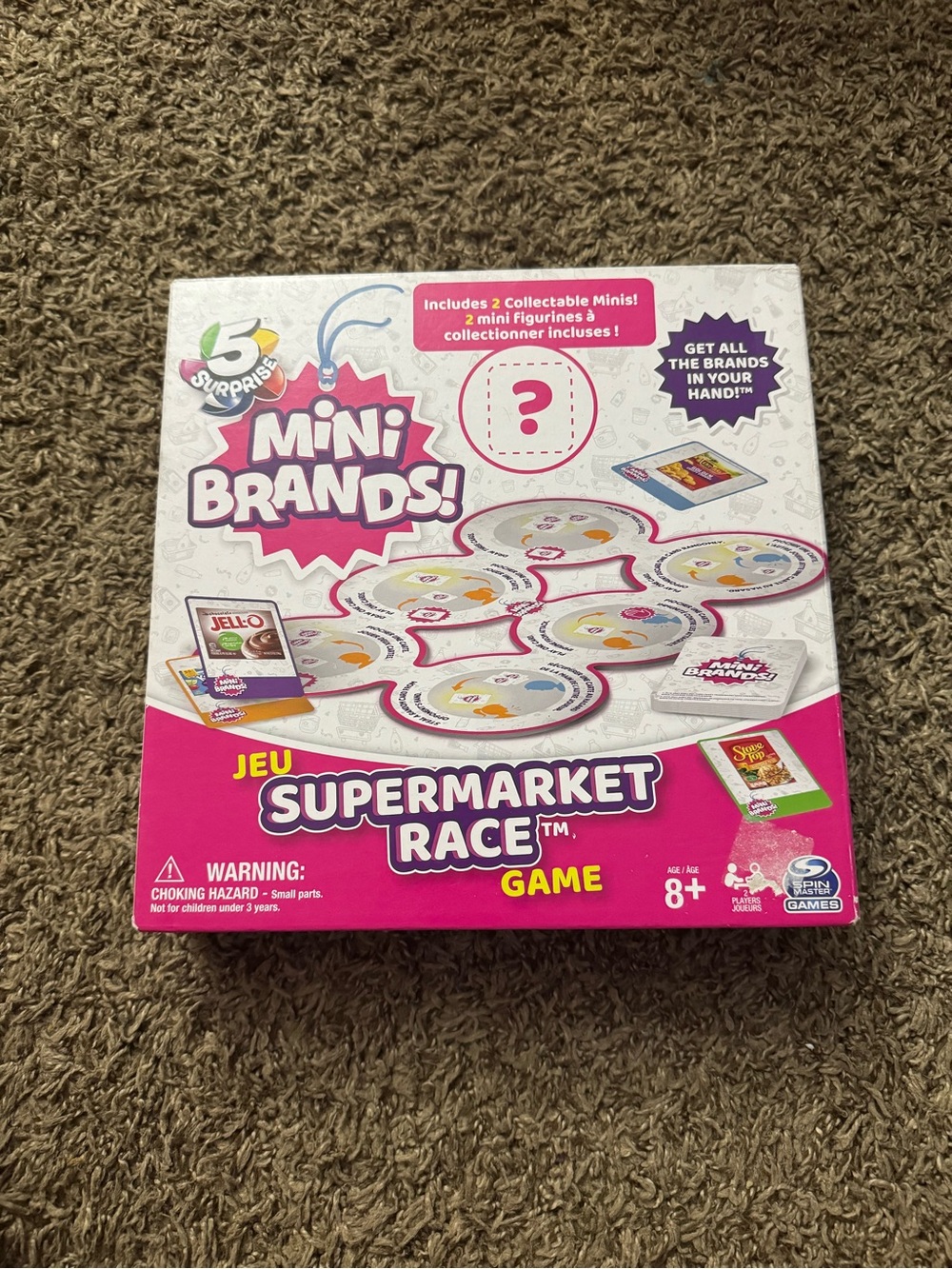 Supermarket Race Game - Pink Mini Brands Edition